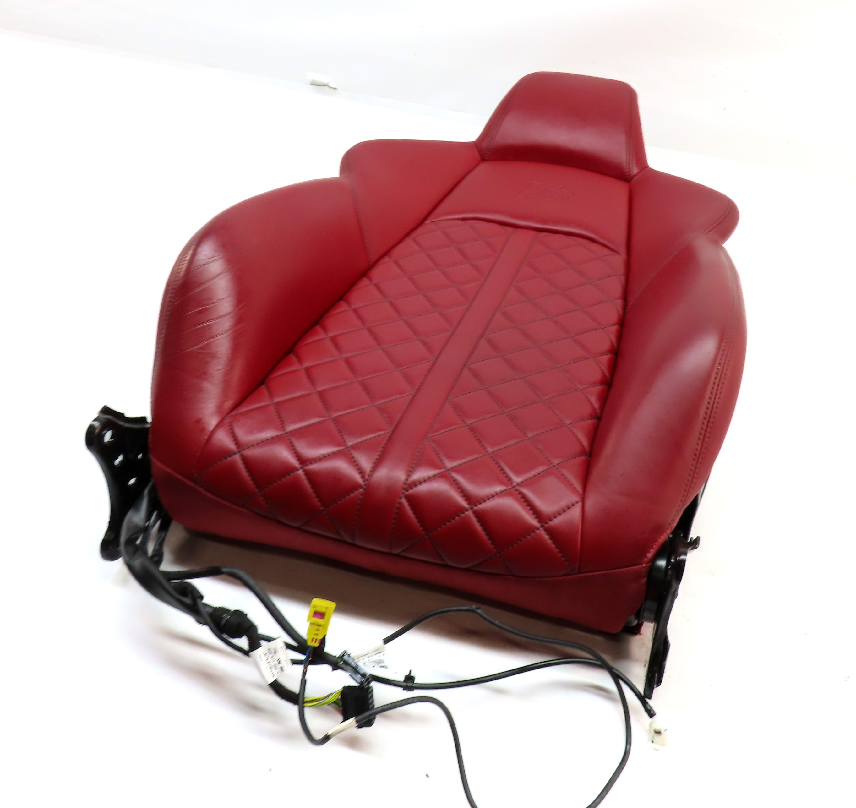 2019 AUDI S5 (B9) FRONT RIGHT MEMORY SPORT SEAT HEAT MASSAGE UPPER CUSHION (Red) — exact item pictured